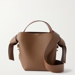 Acne Brown Leather Bucket Shoulder Bag